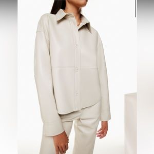 NWT Babaton Pelli Hip Shirt Jacket